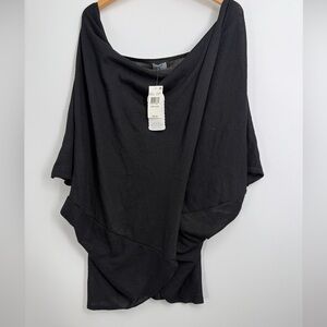 Save the Ocean Recycled Knit Pullover  Knit Sweater Poncho Top One Size